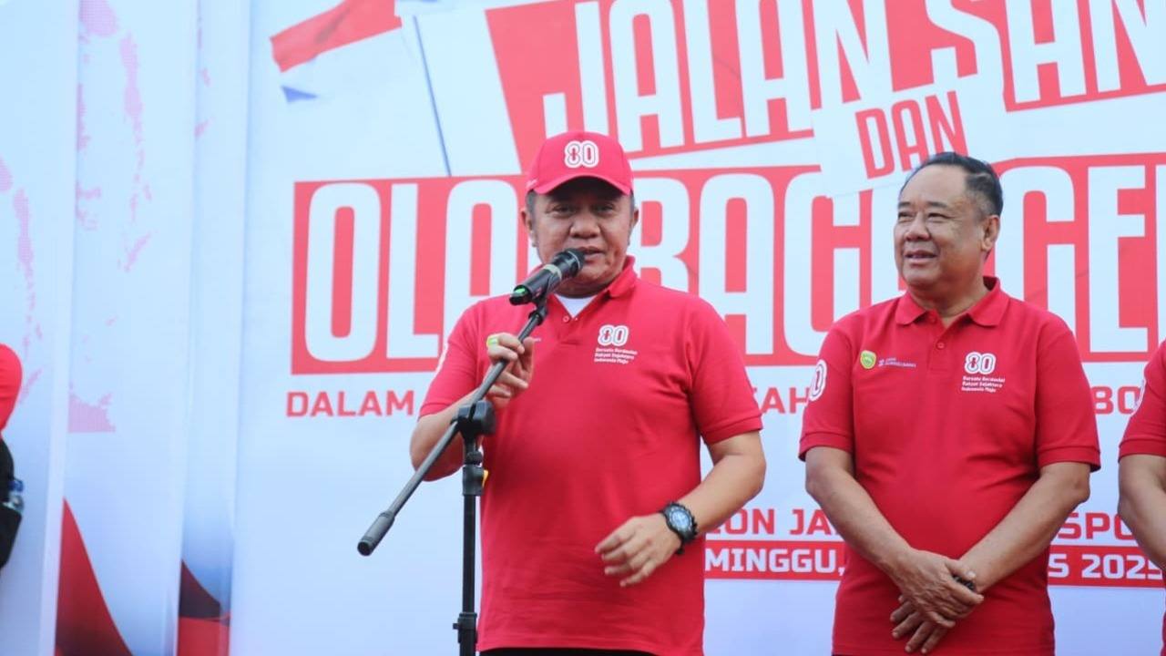 Gubernur Herman Deru Apresiasi Kemeriahan Jalan Santai dan Lomba Rakyat Warnai HUT RI ke-80 di Sumsel