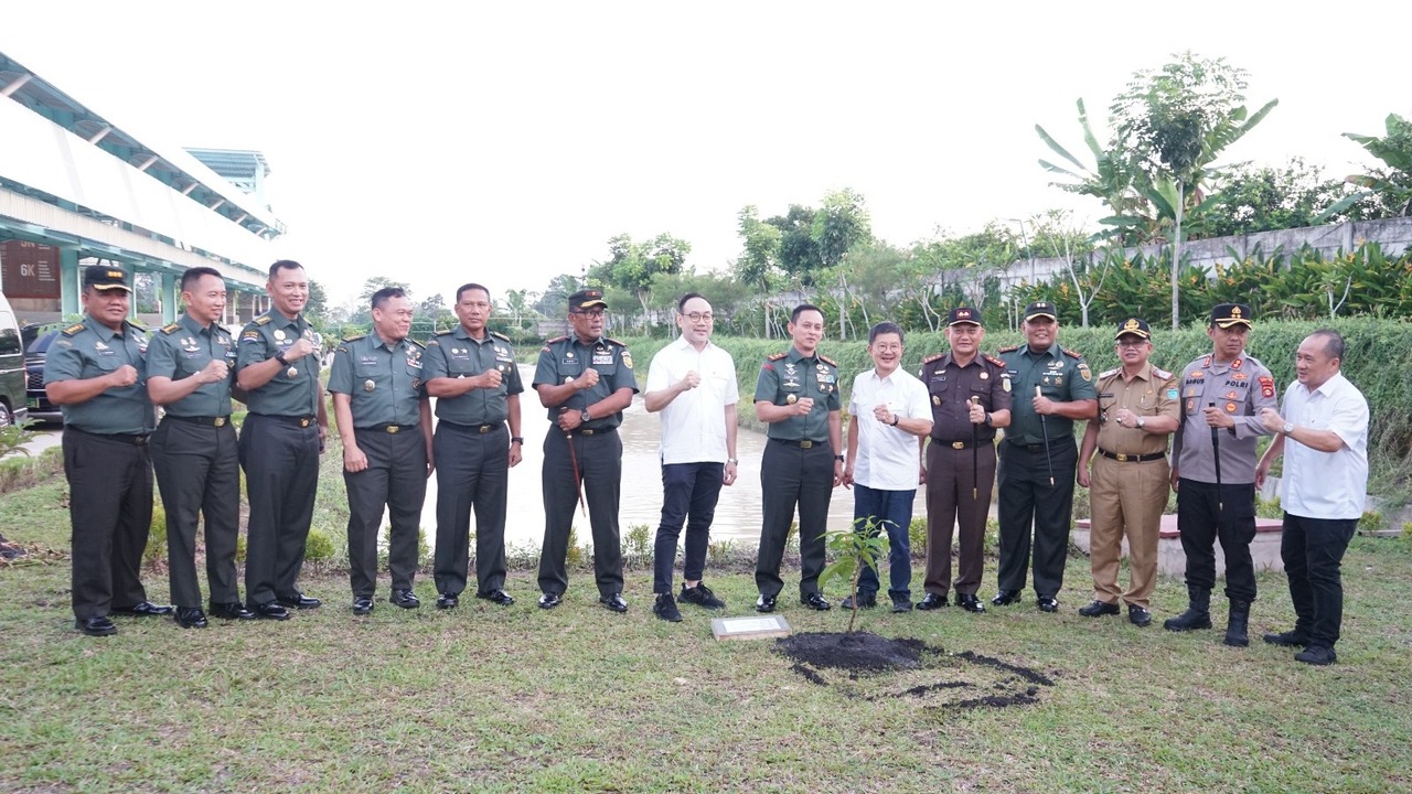 Kunker : Dandim 0402/OKI Dampingi Pangdam II Sriwijaya