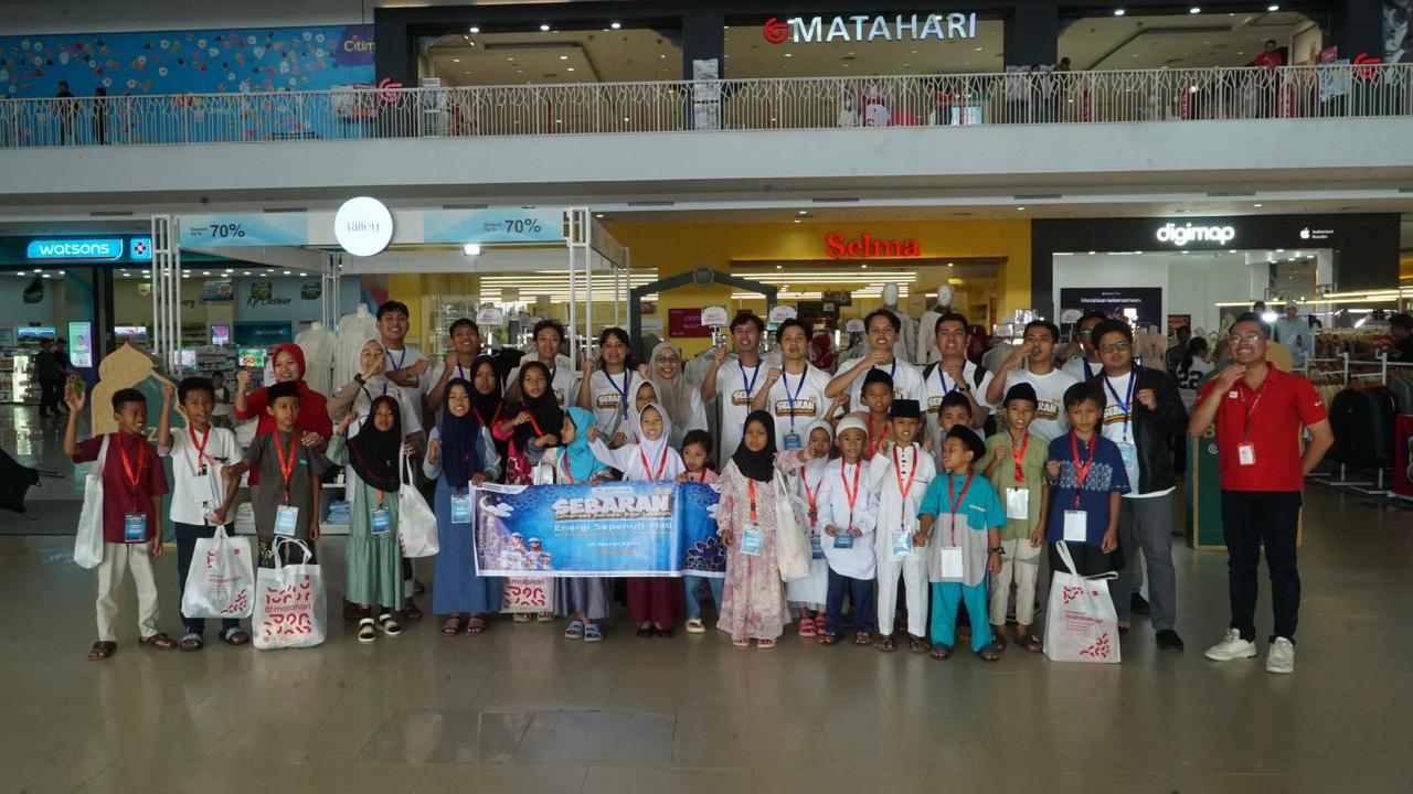 Program SEBARAN 5.0 PHR Zona 4, 20 Anak Yatim Prabumulih Bebas Pilih Baju Lebaran di Citimall