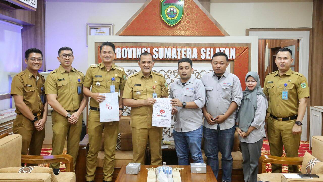 Sekda Edward Candra Pimpin Apel Peringatan Bulan K3 Nasional Tingkat Provinsi Sumsel