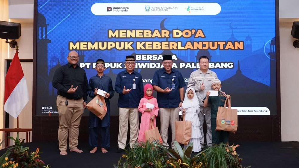 Pusri Gelar Doa Bersama 250 Anak Yatim Kampung Sehati