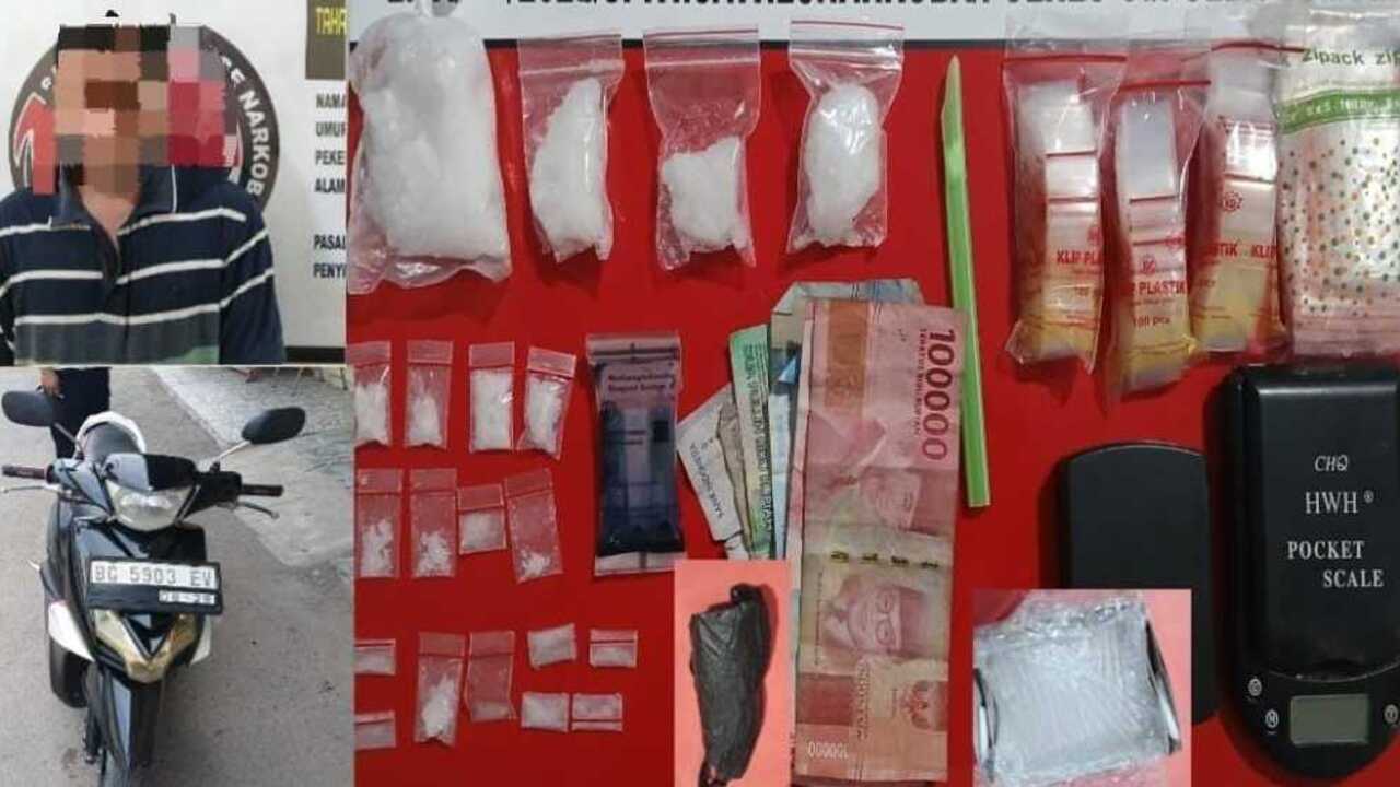 Pengedar Sabu 106,99 Gram Diringkus di Tanjung Sejaro Ogan Ilir