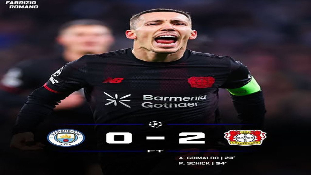 Hasil Liga Champions 2025: Kejutan Besar! Manchester City Dipermalukan Leverkusen 0-2.