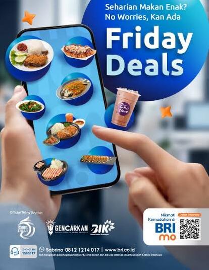 Nikmati Friday Deals di BRImo, Tukar Poinmu untuk Voucher Makan atau Minum Setiap Jumat!