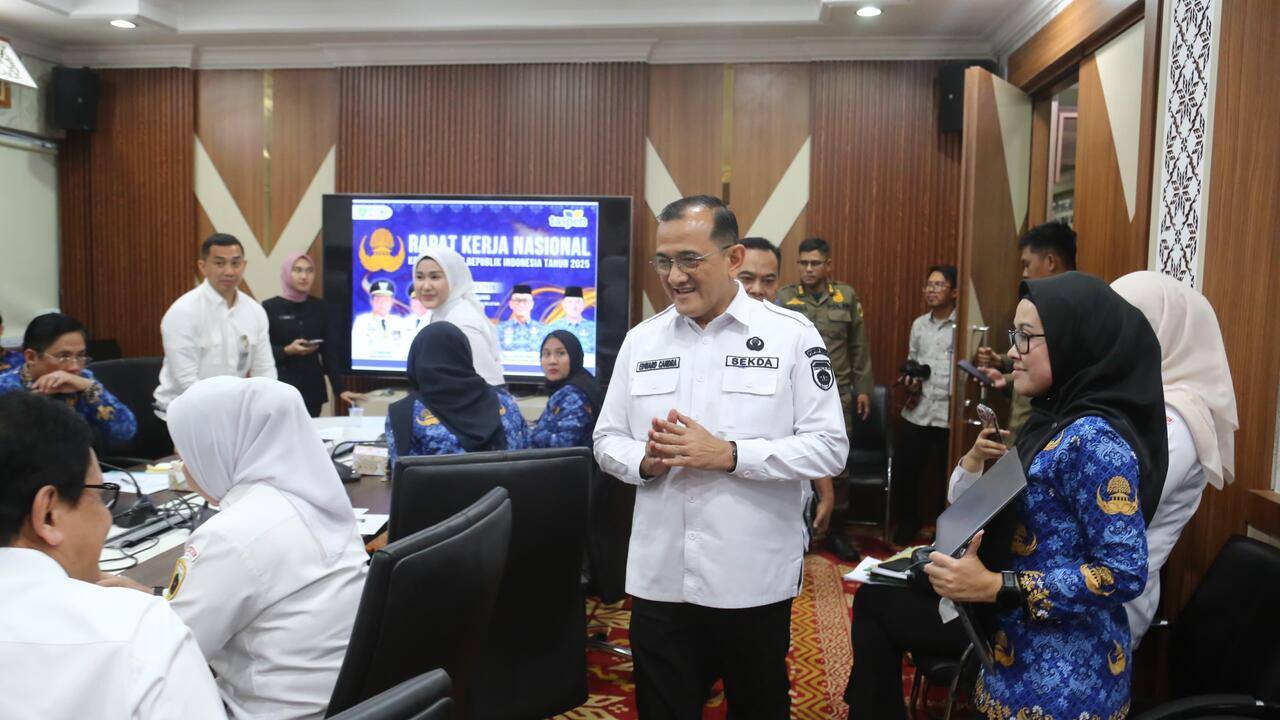 Sekda Edward Candra Pimpin Rapat Finalisasi, Sumsel Targetkan Sukses Gelar Pornas Korpri XVII