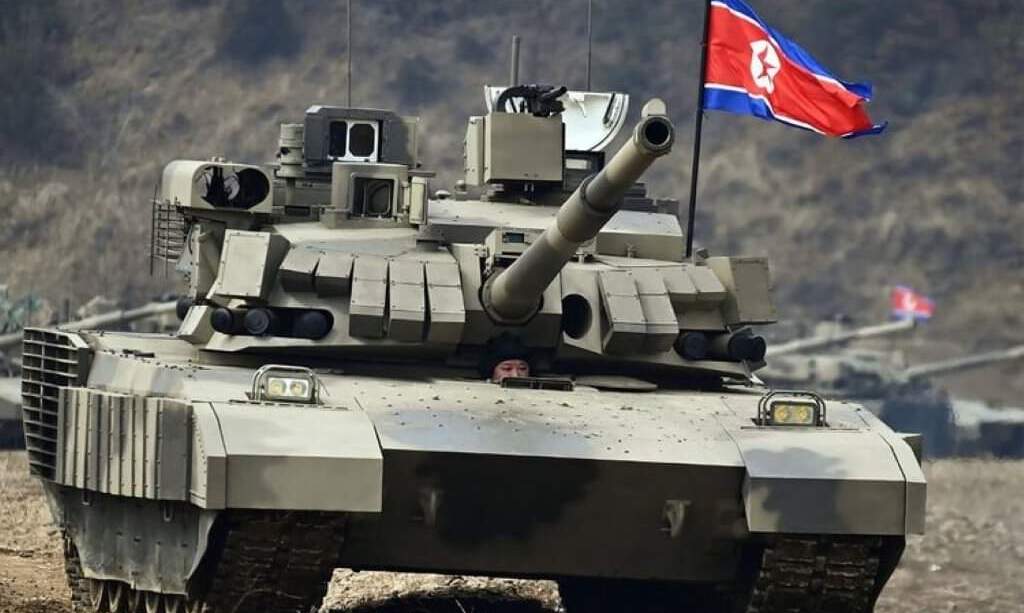 Kim Jong Un Pimpin Langsung Pengujian Tank Baru dalam  Demonstrasi Latihan Militer 
