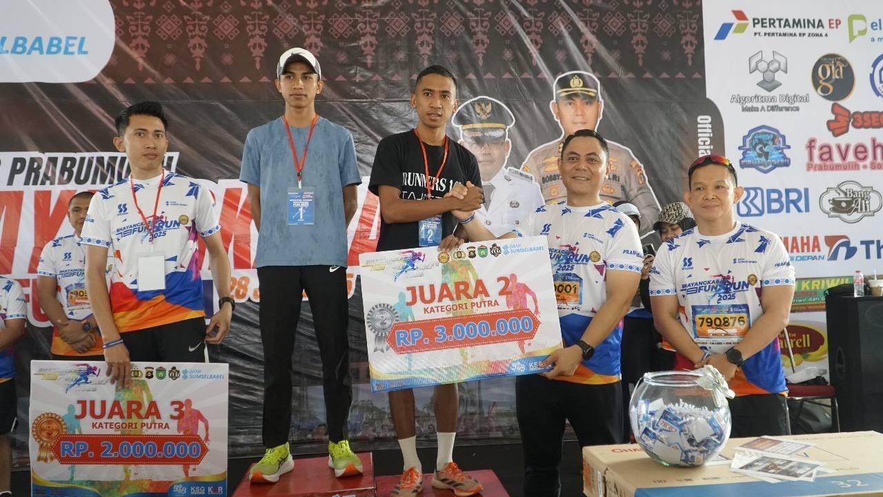 924 Pelari Ramaikan Bhayangkara Fun Run 2025 Polres Prabumulih