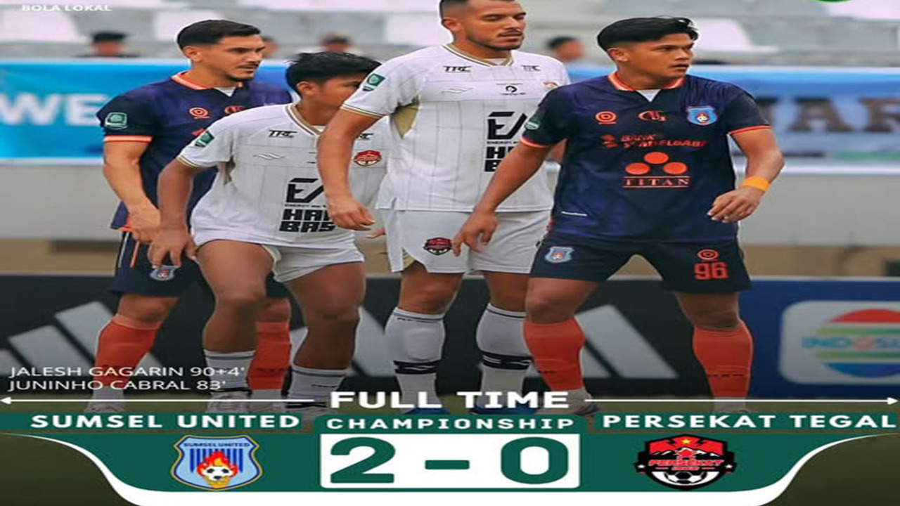 Kalahkan Persekat Tegal 2-0, Sumsel United Naik ke Posisi Dua Klasemen
