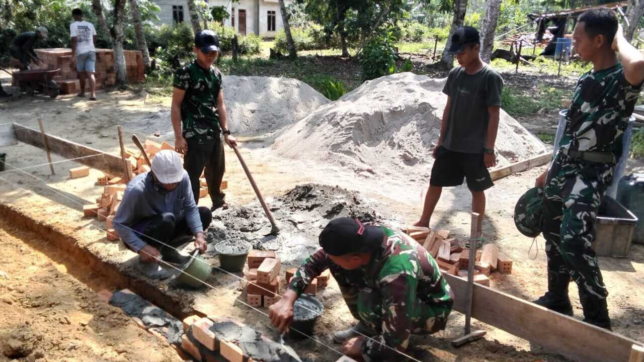 Satgas TMMD Kodim 0402/OKI Percepat Pembangunan RTLH