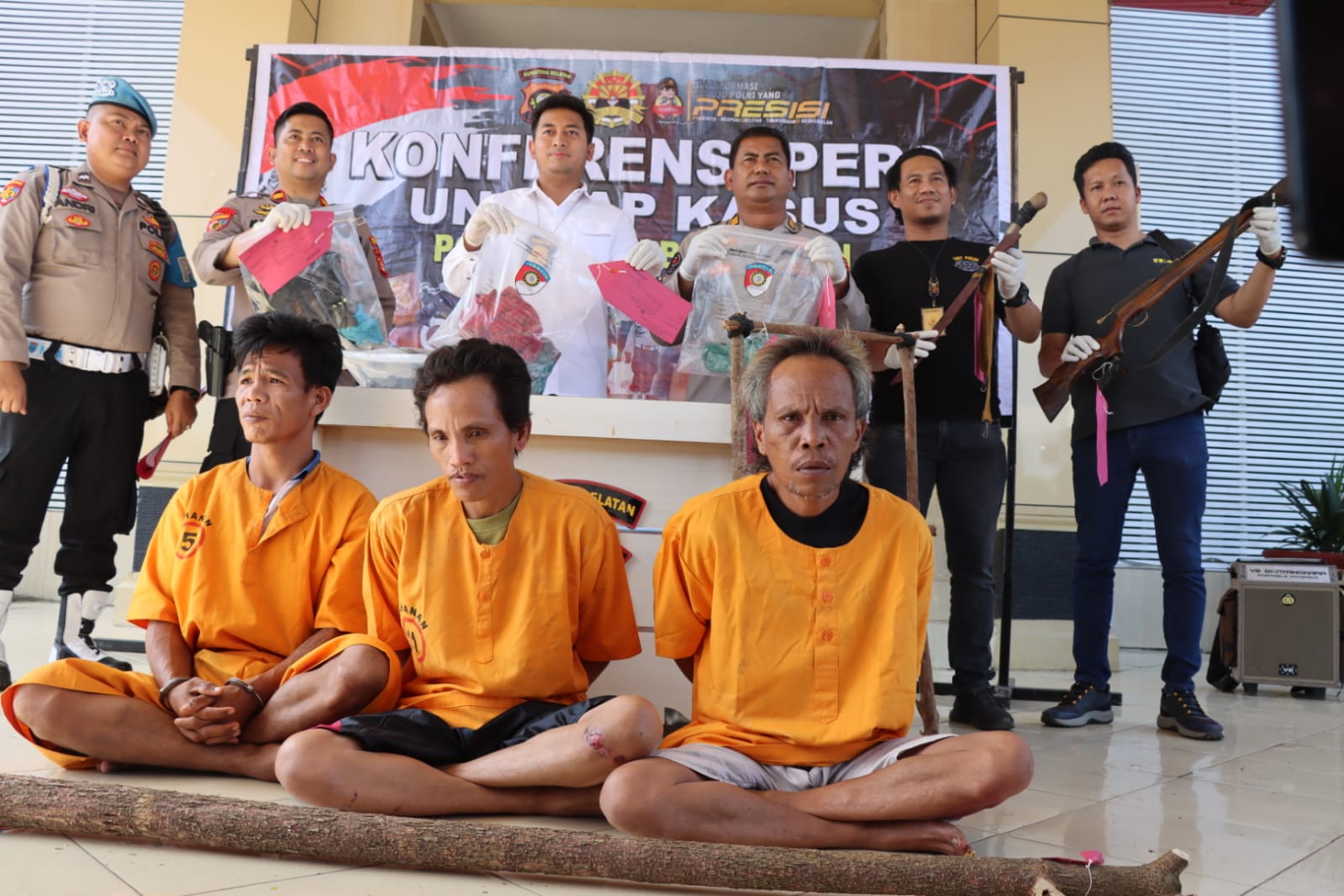 Dua Pelaku Pembunuhan di Desa Babat Banyuasin Diamankan Di Mesuji Lampung 