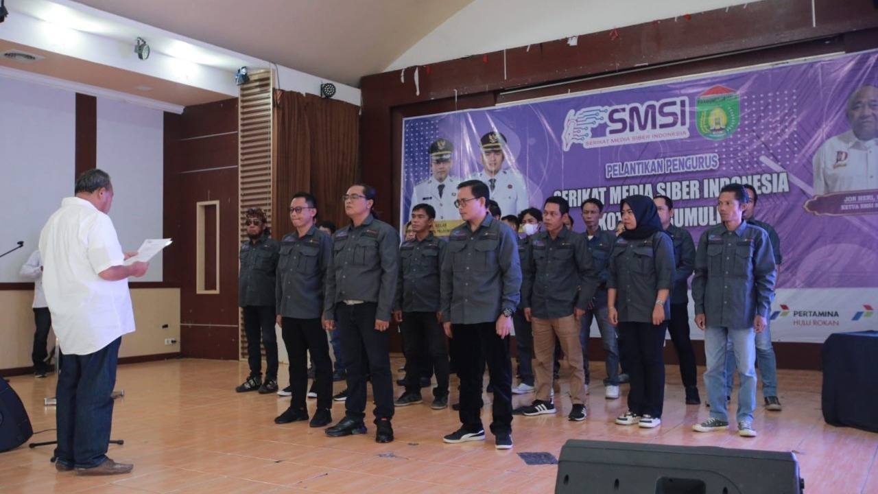 Pengurus SMSI Kota Prabumulih 2024-2029 Resmi Dilantik, Hardoko Susanto Ajak Pemerintah Bersinergi