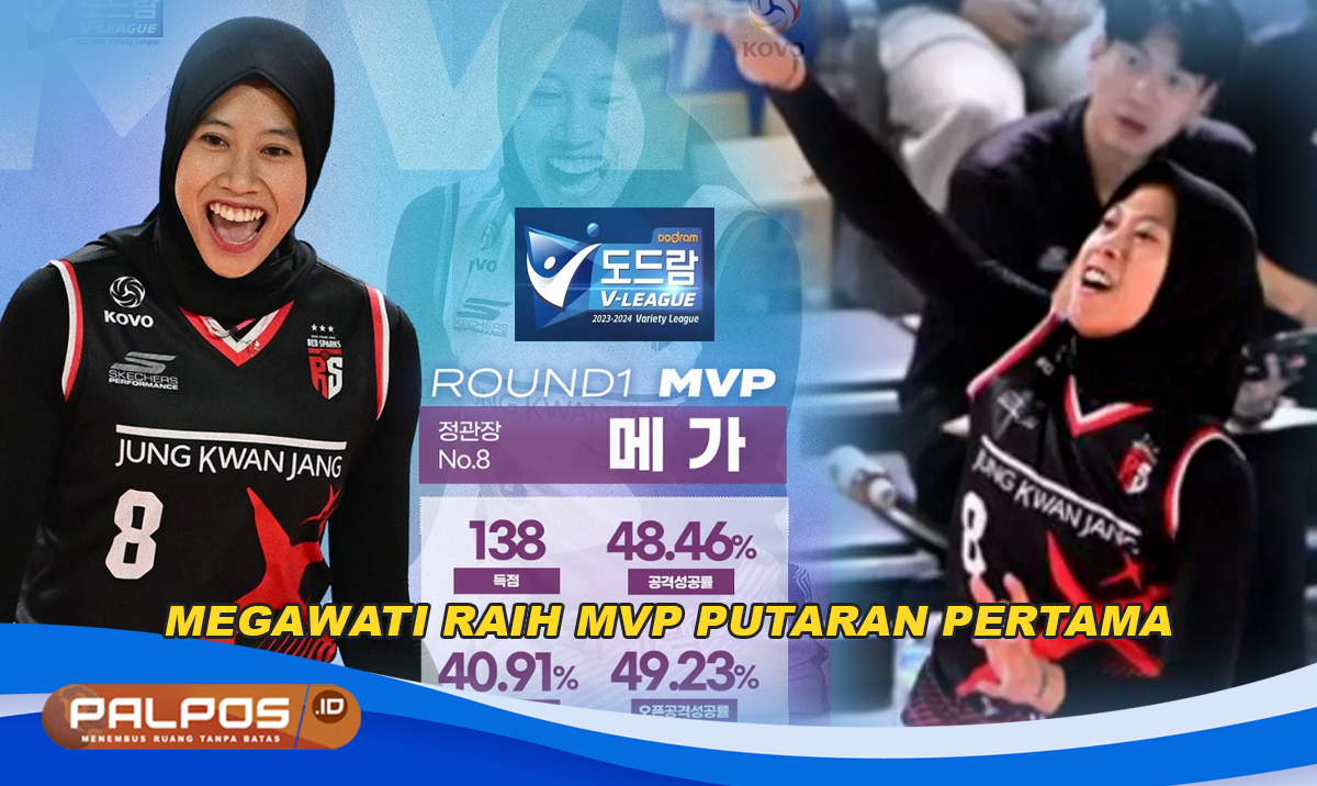 LUAR BIASA! Megawati Raih MVP Putaran Pertama V League 2023/2024