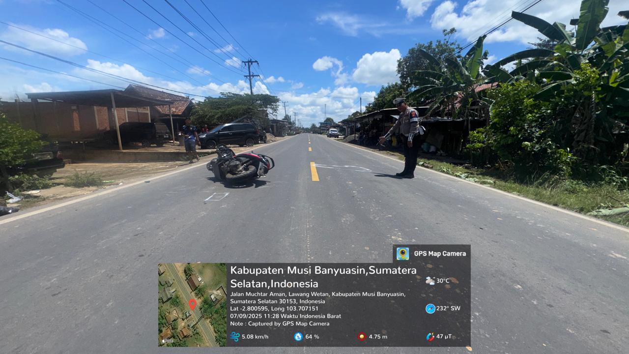 Kecelakaan Maut di Jalan Sekayu - Lubuk Linggau, Satu Korban Tewas Terlindas Truk Fuso