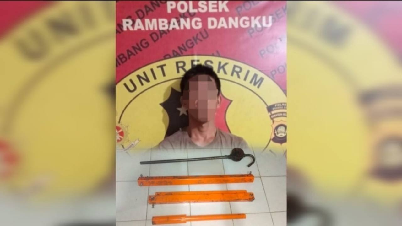 Petani di Muara Enim Tertangkap Tangan Curi Besi