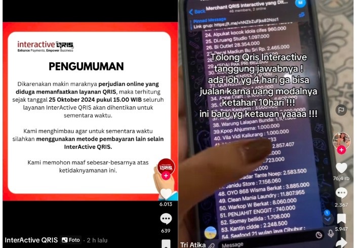 Heboh! Layanan QRIS Interactive Dihentikan Sementara, UMKM Gelisah dan Cemas Saldo Tertahan