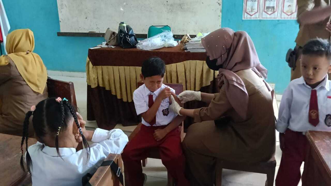Dinkes OKU Cegah Penyakit Tetanus-difteri Pada Siswa