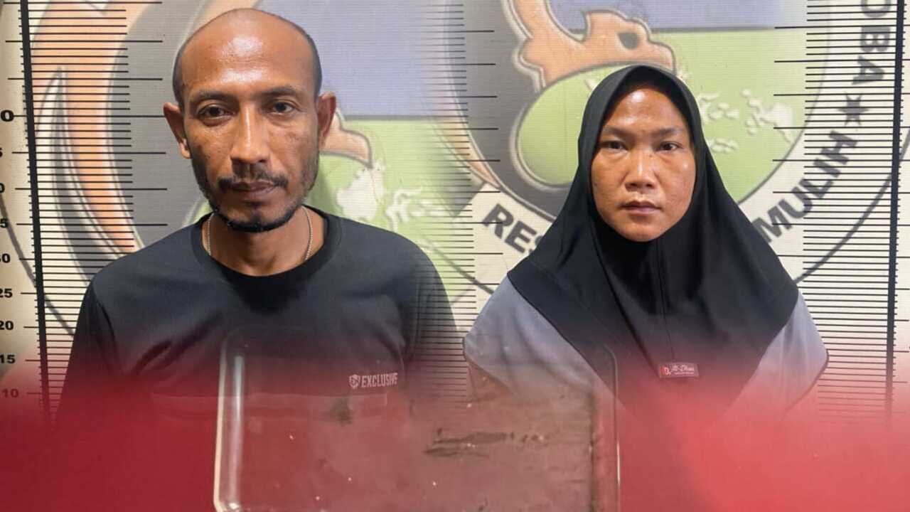 Nekat Edarkan Sabu di Prabumulih, Pasutri Asal PALI Diringkus Ipda Rinto Bulex