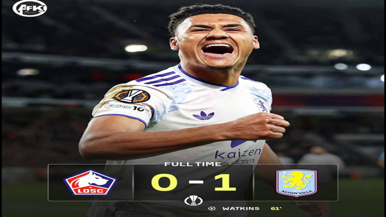 Hasil Liga Europa: Lille Tumbang di Kandang dari Aston Villa.