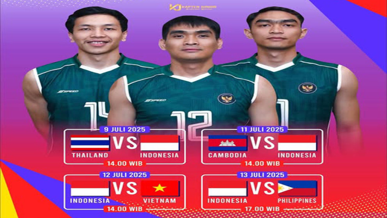 SEA V League 2025:Turun Peringkat Kalah Thailand,Timnas Bola Voli Indonesia Wajib Menang Lawan Kamboja