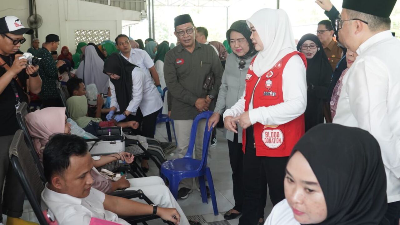 PMI Sumsel dan PWNU Kolaborasi Gelar Donor Darah di Ponpes Aulia Cendekia