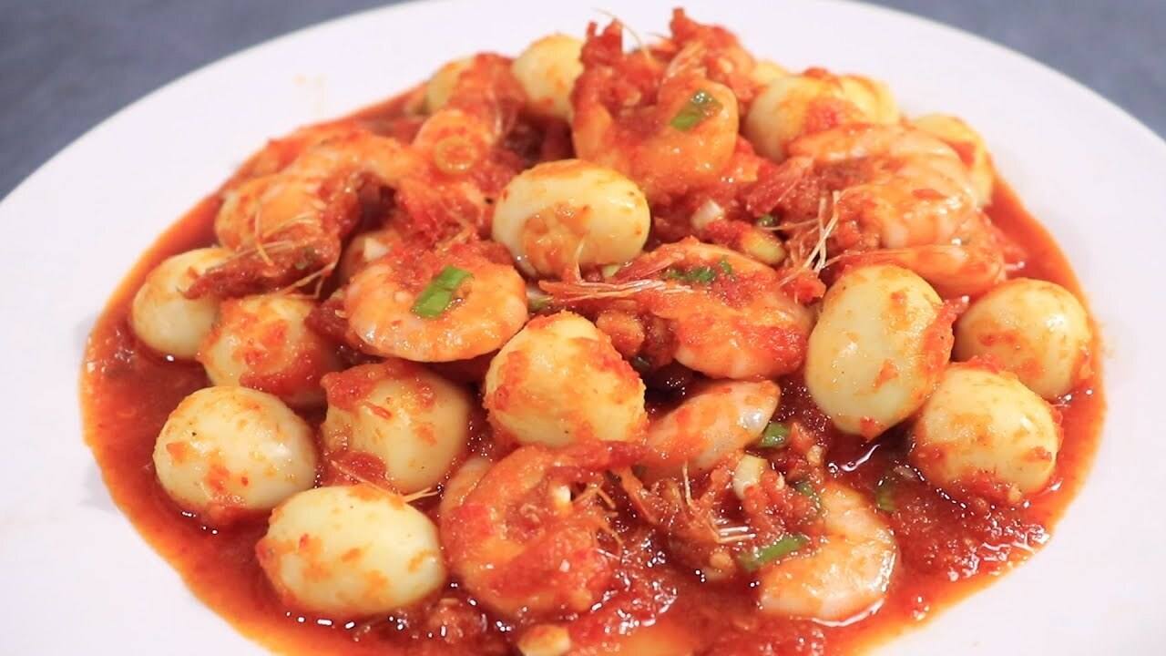 Sambal Udang Goreng Telur Puyuh, Hidangan Pedas Gurih yang Makin Digemari Pecinta Kuliner Nusantara