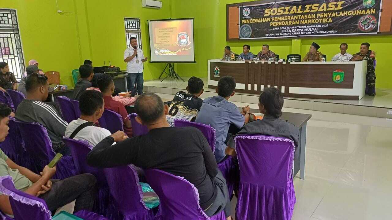Sosialisasi Bahaya Narkoba, Satresnarkoba Polres Prabumulih Edukasi Masyarakat Desa tentang Dampak dan Sanksi