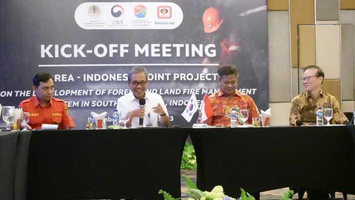 Indonesia - Korea Selatan  Jalin Kerjasama Bilateral Tanggulangi Karhutla 