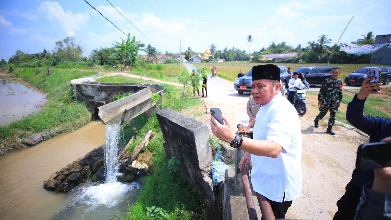 Temukan Irigasi Putus di OKU Timur, Gubernur Herman Deru Tindak Cepat Video Call Kepala BBWS Sumatera VIII