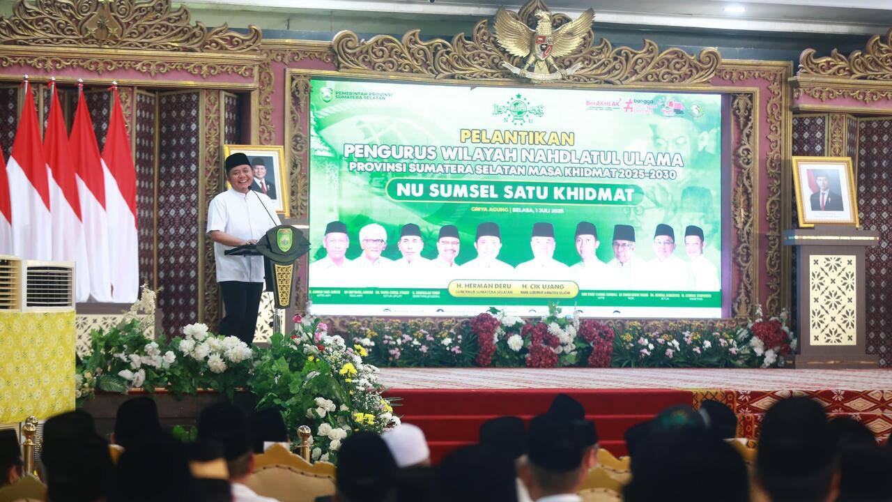 Herman Deru Tegaskan NU Harus Ambil Peran di Semua Lini Pembangunan Sumsel