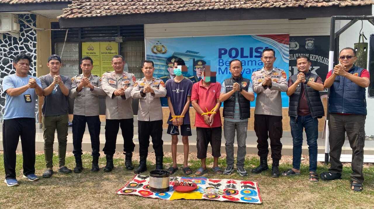 Jadi Bandar Judi Dadu Kuncang di Hajatan, Dua Pria Ditangkap Polisi