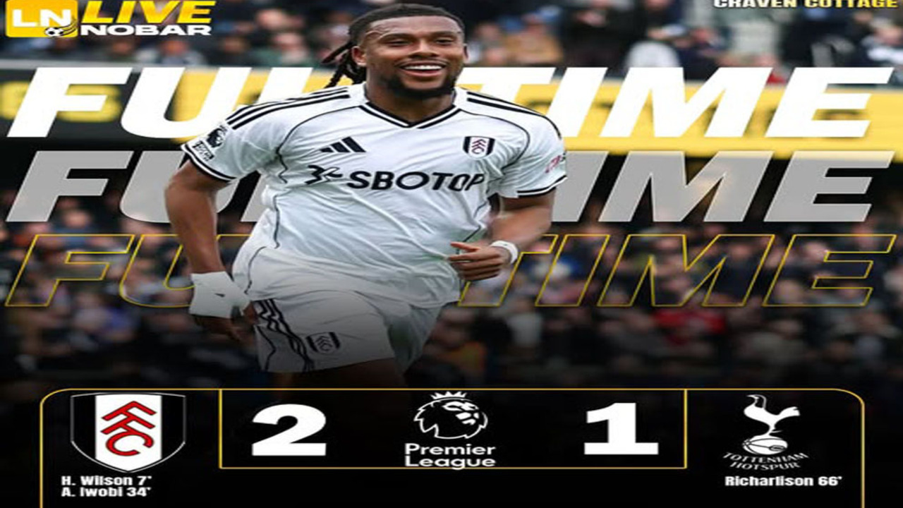 Hasil Fulham vs Tottenham 2-1: Spurs Makin Terancam Degradasi. 