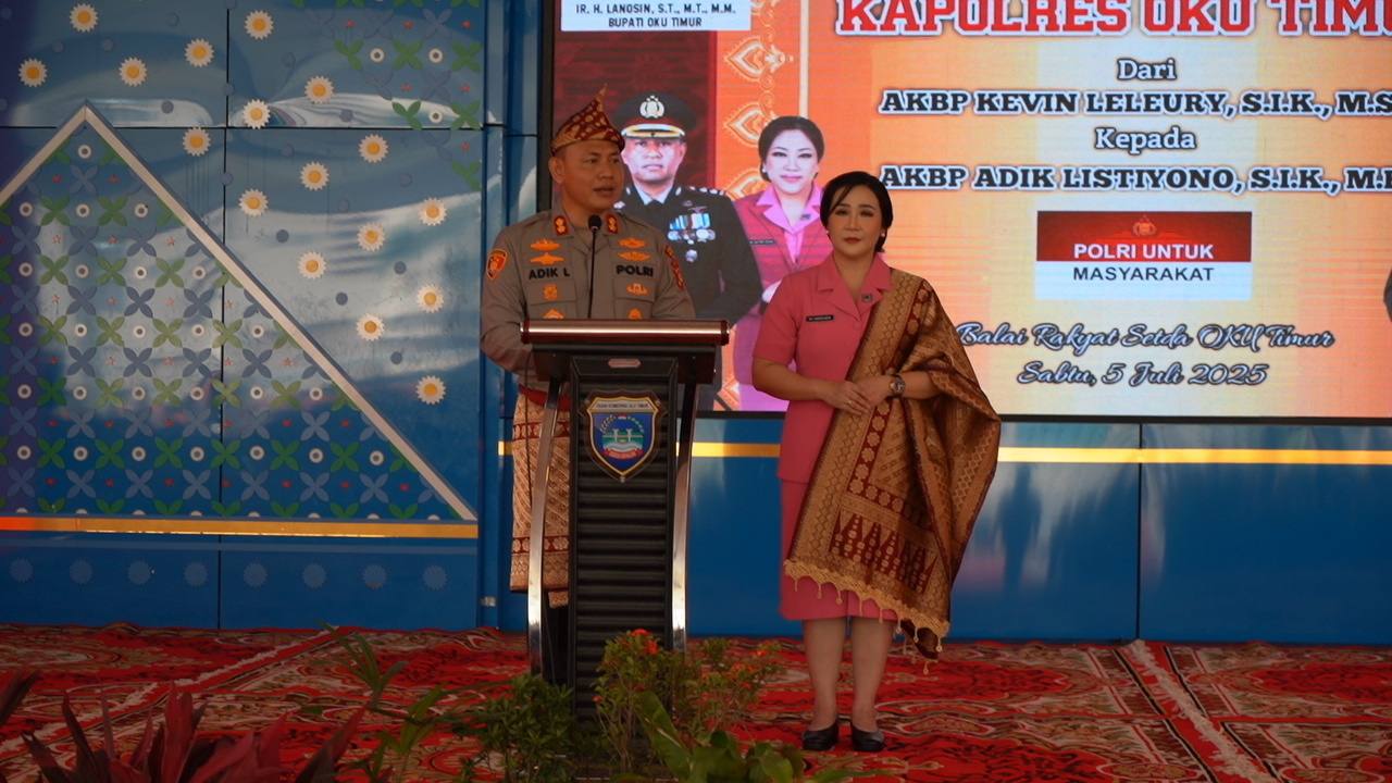 AKBP Adik Listiyono Jabat Kapolres OKU Timur