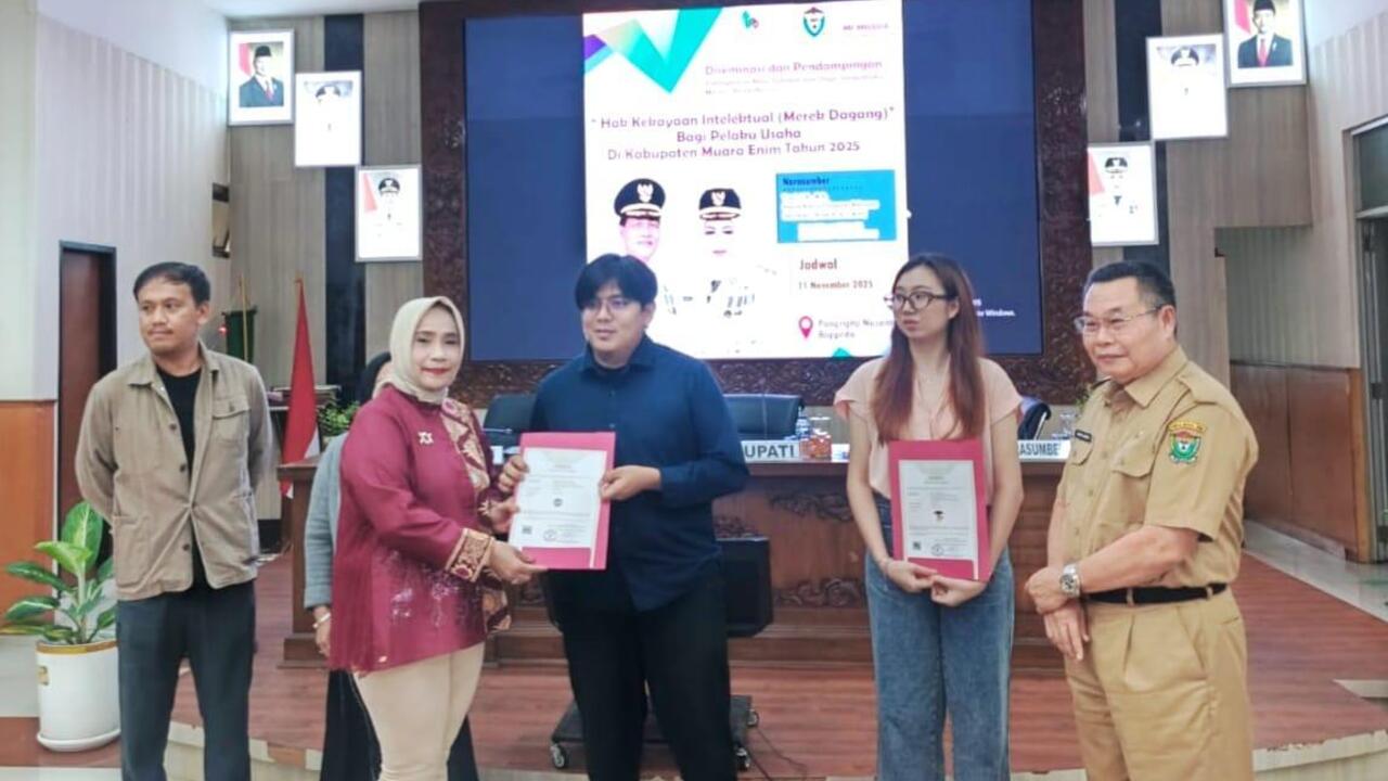 Dukung Peningkatan Daya Saing UMKM, Kanwil Kemenkum Sumsel Hadir di Muara Enim