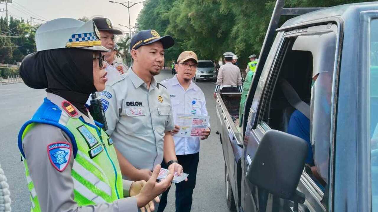 46 Kendaraan Terjaring Razia Gabungan Lintas Sektoral di Prabumulih