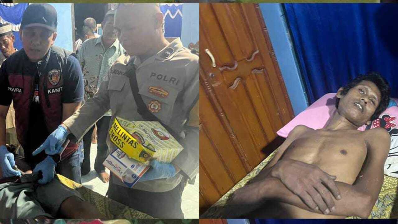 Diduga ODGJ Seorang Pria Ditemukan Tewas Terjerat Besi Behel
