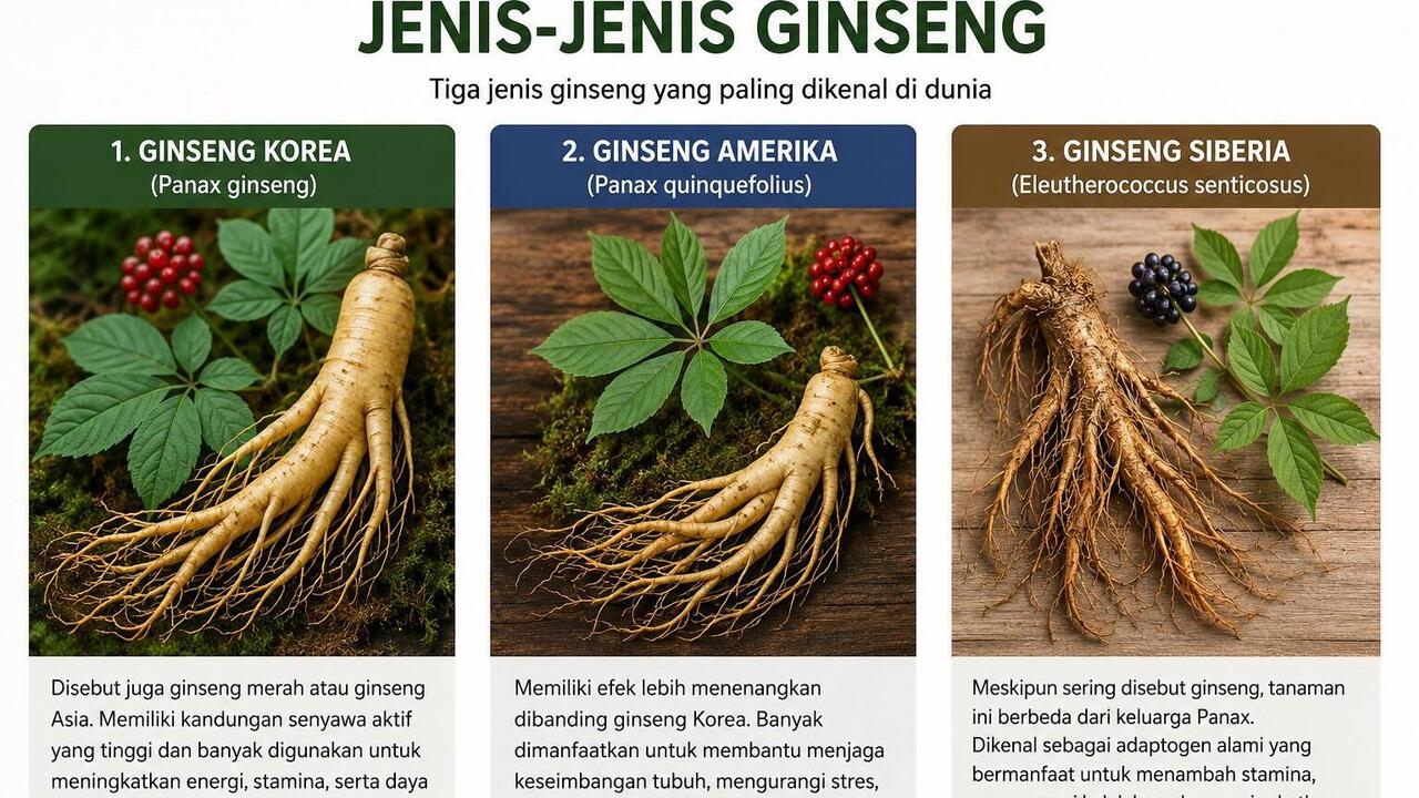Ginseng, Herbal Legendaris dari Asia yang Menyimpan Beragam Khasiat bagi Kesehatan