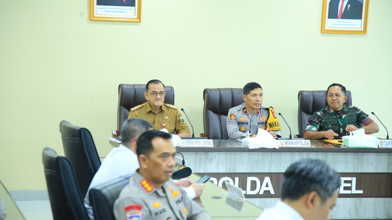 Rakor Nasional Dipimpin Kapolri, Sumsel Pastikan Arus Mudik Idulfitri 1447 H Aman dan Terkendali