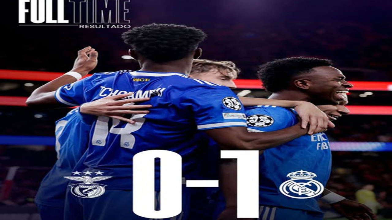 Hasil Benfica vs Real Madrid 0-1: Gol Vinícius Junior Bungkam Benfica dalam Drama Panas.
