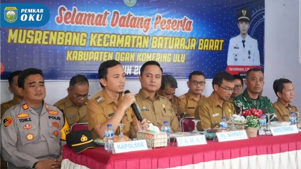 Pj Bupati Ogan Komering Ulu Resmi Membuka Musrenbang Kecamatan Baturaja Barat