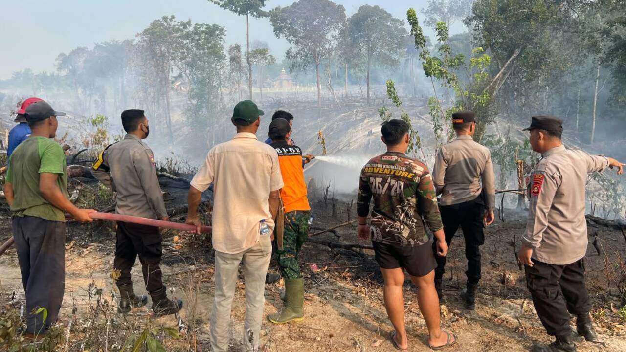Lahan Wakaf Masjid Terbakar di Lubuk Batang