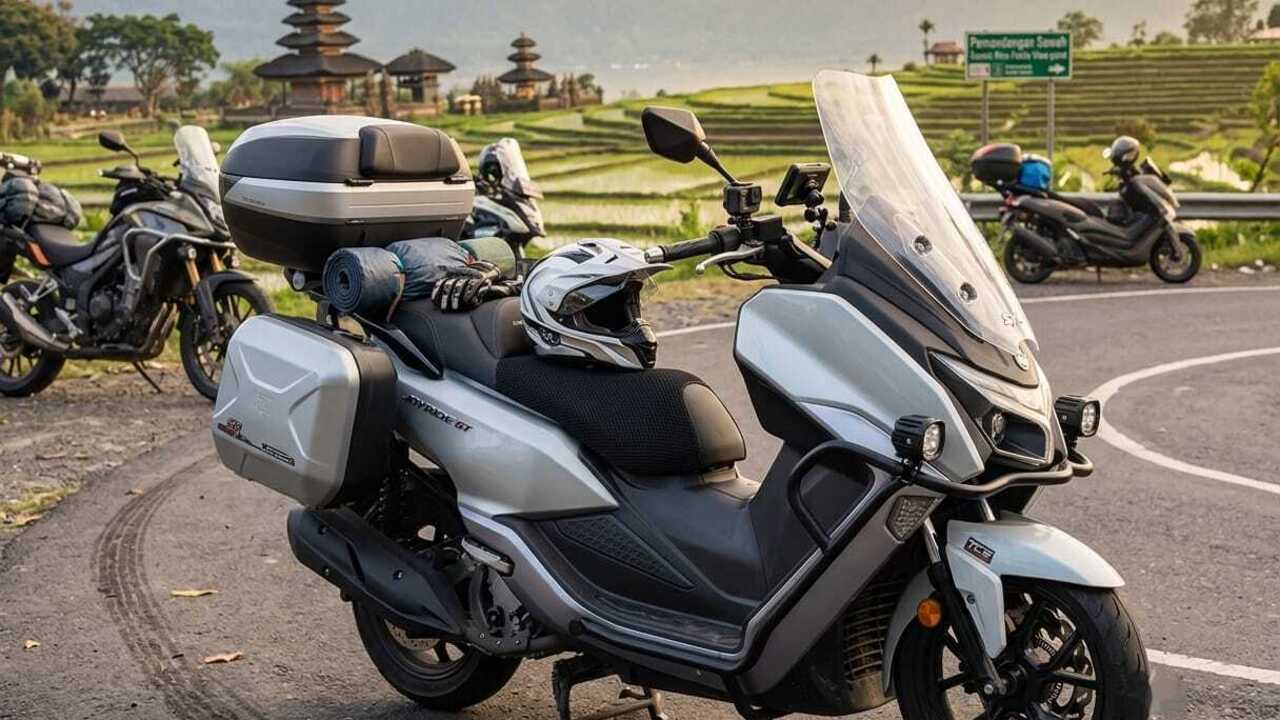 SYM MAXSYM 400 Maxi Scooter Gahar, Mesin 400cc dan Bagasi Jumbo Bikin Melongo. 