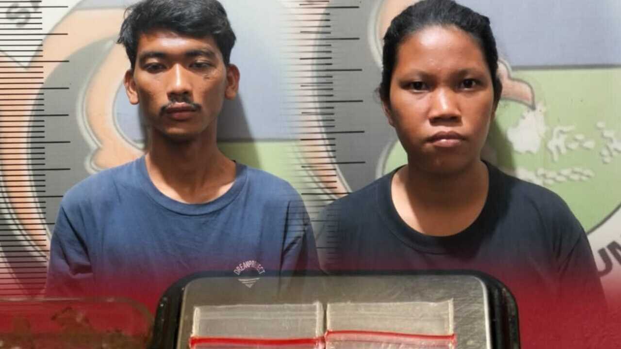 Bawa Dua Paket Sabu, Pasutri di Prabumulih Timur Digelandang ke Mapolres