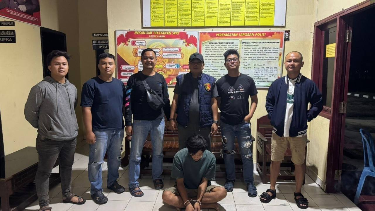 Tertidur Pulas, Pelaku Pencurian Kabel Listrik Bernilai Rp50 Juta Dibekuk Tim Elang Muara Polsek Cambai