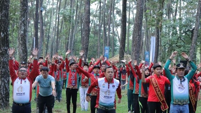 Ratusan Anak Muda se-Indonesia Rasakan Sensasi Camping di Hutan Wisata Punti Kayu Palembang..