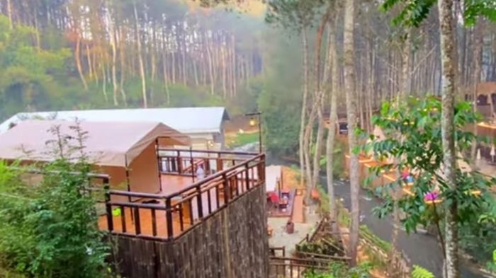 Saung Sungkur Riverside Glamping, Tempat Liburan Seru di Pinggir Sungai Pangalengan Bandung