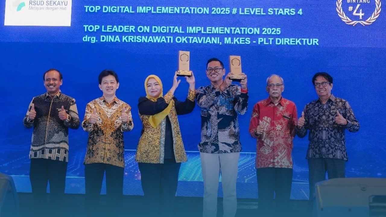 RSUD Sekayu Sabet 2 Penghargaan TOP Digital Awards 2025, Bukti Transformasi Digital Terbaik
