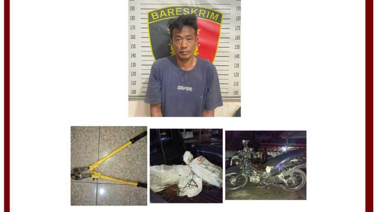 Maling Pagar Besi Masjid, warga Sanga Desa diamankan