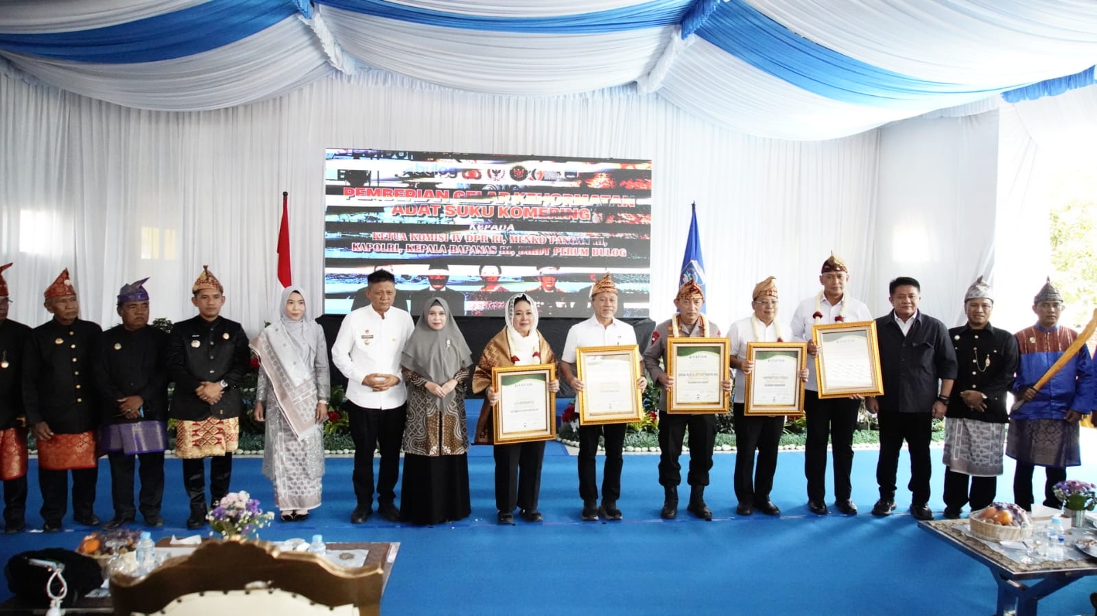 5 Tokoh Nasional RI Terima Gelar Adat Suku Komering
