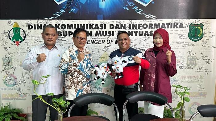 Siap Sukseskan Pemilu 2024, Dinkominfo Bersinergi dengan KPU Muba untuk Sosialisasi