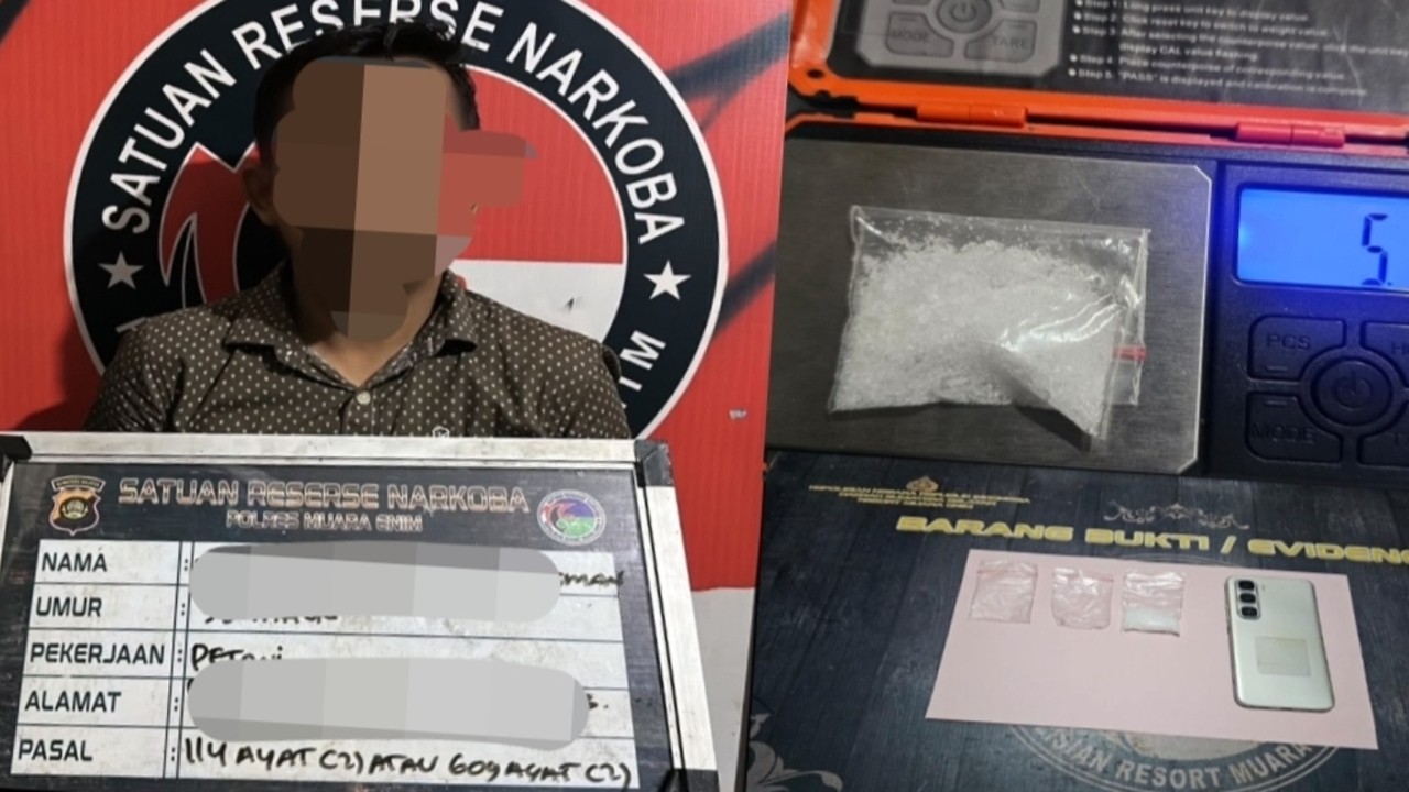 Ops Gabungan Pengedar Sabu di Gunung Megang Dirungkus